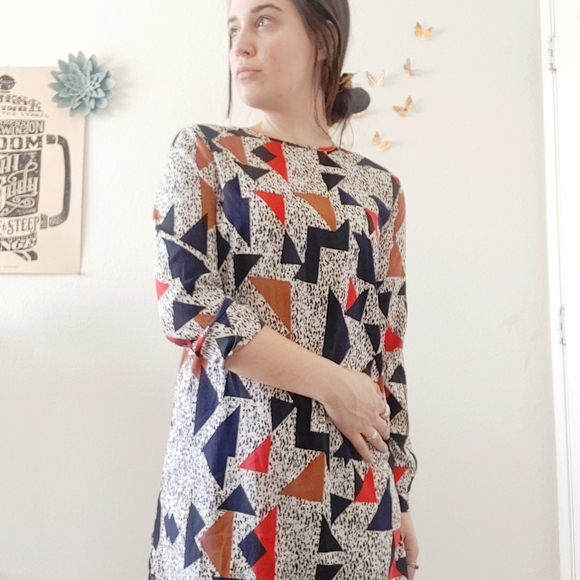 Geometric Mini Tunic Dress - Picture 6 of 7